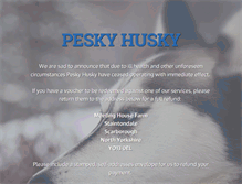 Tablet Screenshot of peskyhusky.co.uk